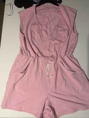 lululemon athletica Light Pink Sleeveless Romper with Drawstring
